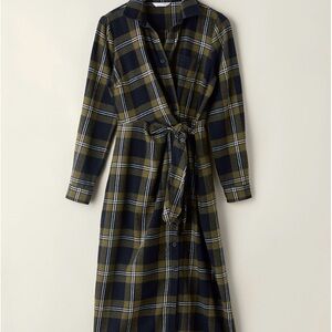 NWT Garnet Hill Eva Organic Cotton Flannel Dress